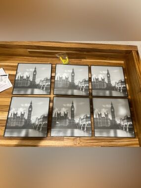 Set of Six Black 8x8 Frames